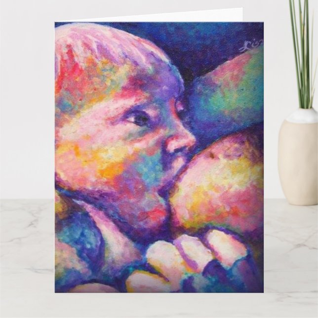 Sjuksköterska Baby Tack Kort (Framsida)