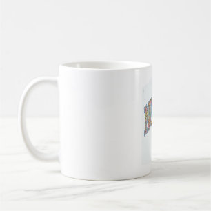 Sjuksköterska Blommig Varsity Bokstavs Tröja Desig Kaffemugg