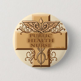 Sjuksköterska Caduceus Knapp