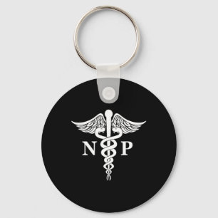 Sjuksköterska Caduceus Medical Symbol Pocket Nyckelring