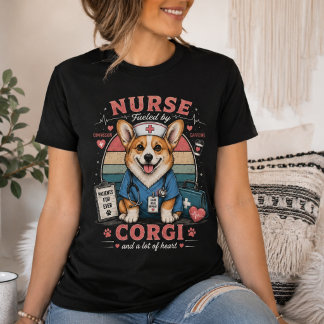 Sjuksköterska Corgi – Söt Corgi Sjuksköterska Roli T Shirt