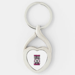 Sjuksköterska Dagtid Häxa Nattetid Halloween Tröja Twisted Heart Silverfärgad Nyckelring