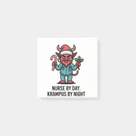 Sjuksköterska dagtid Krampus nattetid Sjukskötersk Post-it Block