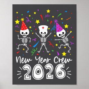 Sjuksköterska Dansande Skelett Nyår Besättning 202 Poster