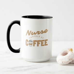 Sjuksköterska Driven Av Kaffe Roligt Mugg