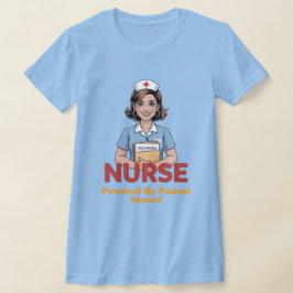 Sjuksköterska driven av kaffe T-shirt
