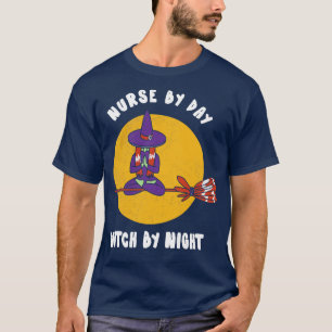 Sjuksköterska efter daglig stigning vid nattlejtsk t shirt