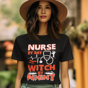 Sjuksköterska efter dagsljakt vid Halloween fest n T Shirt