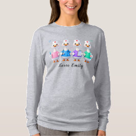 Sjuksköterska Emily Long Sleeve Grå Gås T-Shirt
