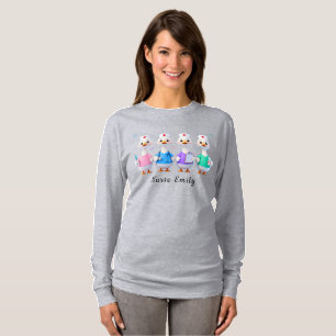 Sjuksköterska Emily Long Sleeve Grå Gås T-Shirt