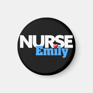Sjuksköterska Emily Show Pin Magnet