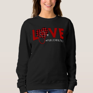 Sjuksköterska för folkhälsa Play Red Kärlek Heart T Shirt