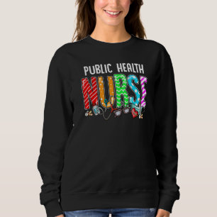 Sjuksköterska för folkhälsa Play Red Kärlek Heart T Shirt