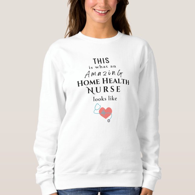 Sjuksköterska för hemhälsa t shirt (Framsida)