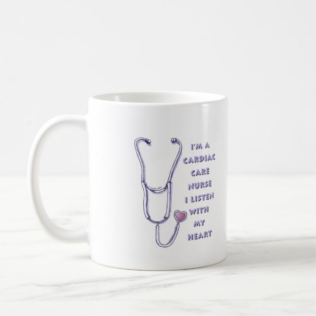 Sjuksköterska för hjärtvård  kaffemugg (Vänster)