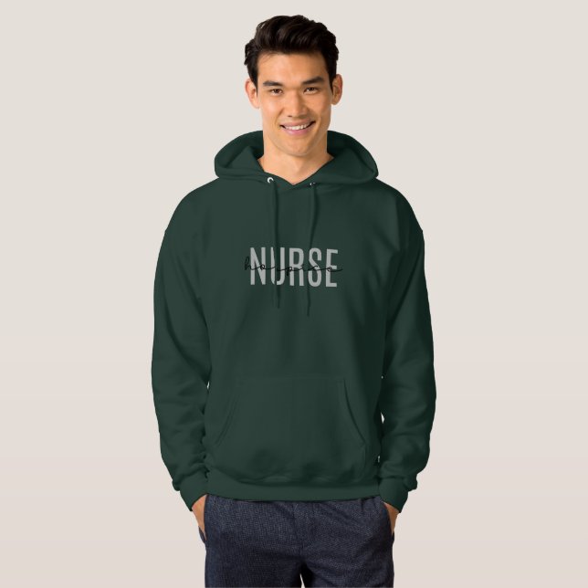 Sjuksköterska för hospice  hoodie (Hel framsida)