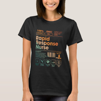 Sjuksköterska för snabb respons RN ICU ER Medicins T Shirt