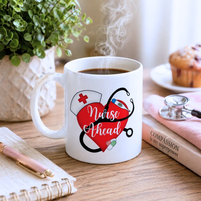 Sjuksköterska framåt kaffemugg (Skapare uppladdad)
