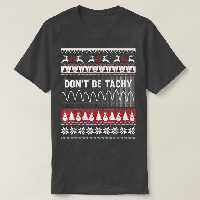 Sjuksköterska ful christmas sweater får inte vara  t shirt (Design framsida)