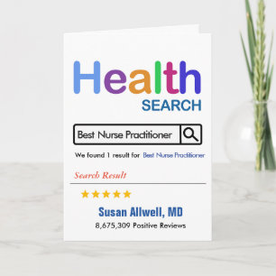 Sjuksköterska Funny Gift Best Dentist Tack Kort