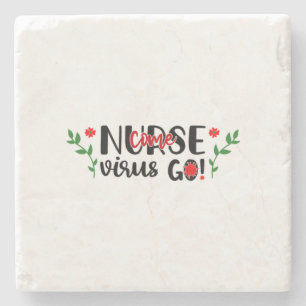 Sjuksköterska Gift Nurse Kom Virus Go Stenunderlägg