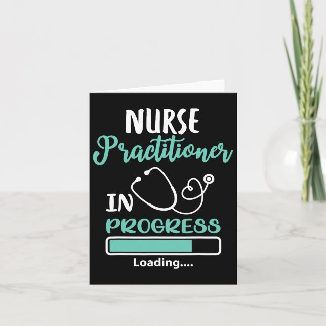 Sjuksköterska Gifts Apparel Co. Nurse Practit Kort (Framsida)