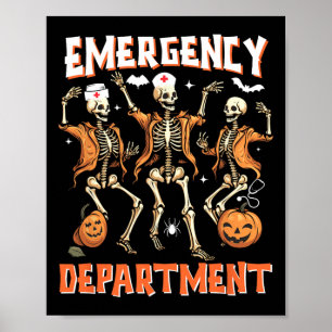 Sjuksköterska Halloween-rum Akutmottagning Roligt Poster