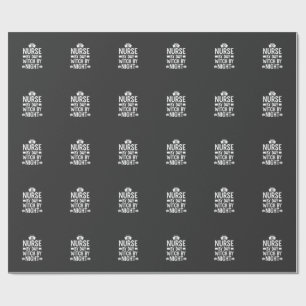 Sjuksköterska Häxa Halloween Vektor Design_1 Presentpapper