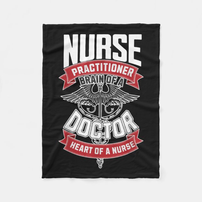 Sjuksköterska - hjärnan på Doktor, hjärtat på Fleecefilt (Framsidan)