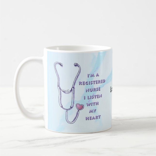 Sjuksköterska hjärta kaffemugg (Vänster)
