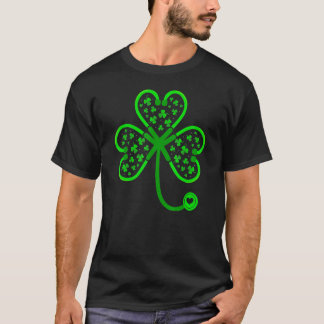 Sjuksköterska Hjärtbeat Rolig St Patricks Dag Sham T Shirt