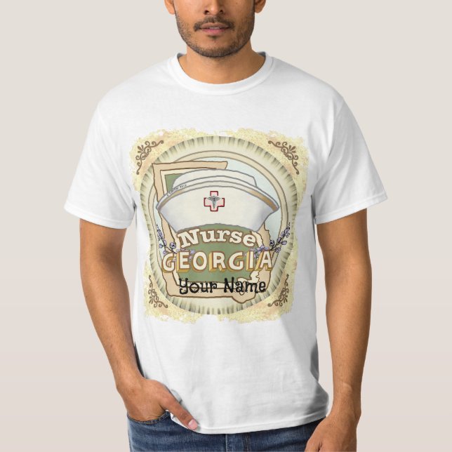 Sjuksköterska i Georgia T Shirt (Framsida)