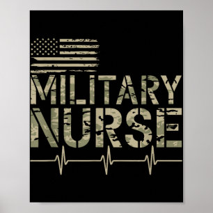 Sjuksköterska i militären, amerikansk veteran Va N Poster