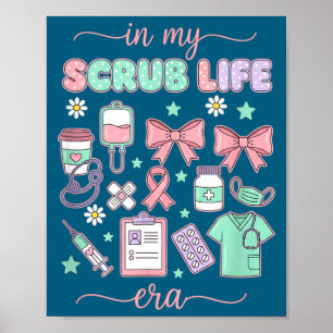 Sjuksköterska i min scrub-livsepok, Coquette-båge Poster