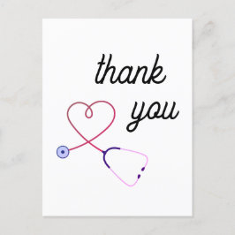 Sjuksköterska i stoscope hjärtvård Tack för ditt k Vykort