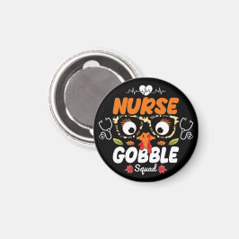 Sjuksköterska i Turkiet, gobble Squad Thanksgiving Magnet