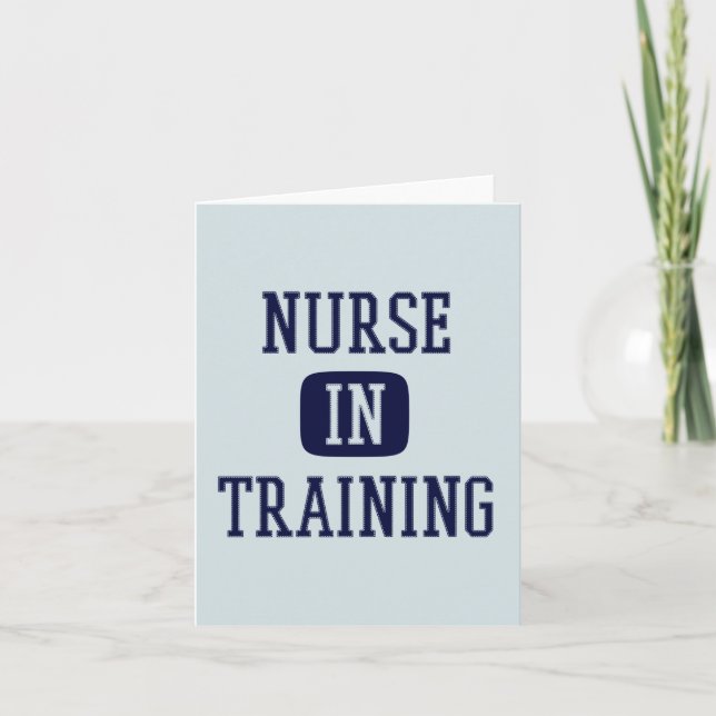 Sjuksköterska i utbildningen av framtida sjuksköte kort (Framsida)
