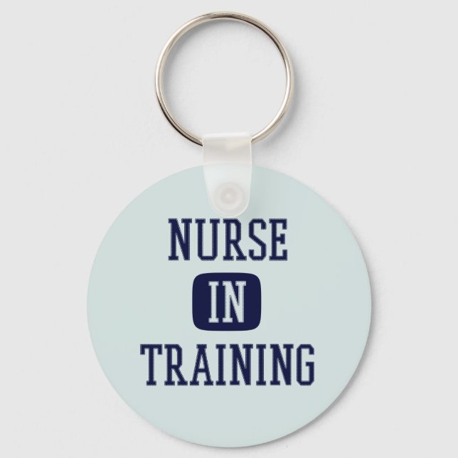 Sjuksköterska i utbildningen av framtida sjuksköte nyckelring (Framsida)