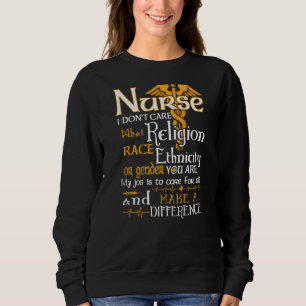 Sjuksköterska jag bryr mig inte om vilken ras elle t shirt