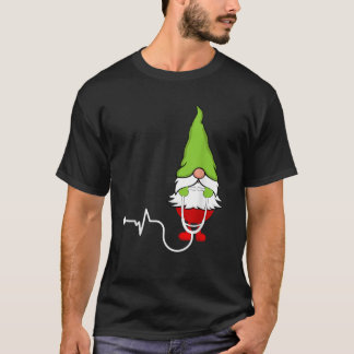 Sjuksköterska jul söta tomte roliga julklappar til t shirt