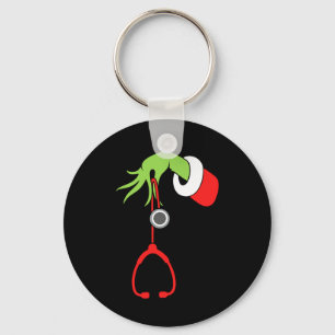Sjuksköterska jul stetoskop Sjuksköterskor Xmas Py Nyckelring