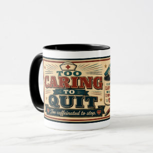 Sjuksköterska Kaffe Älskare Mugg Present Roligt Ci