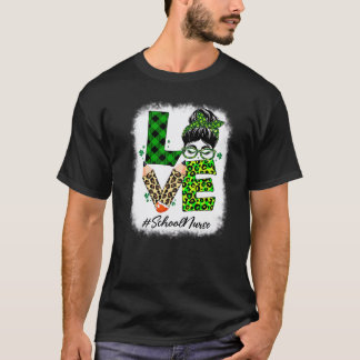 Sjuksköterska Kärlek Kvinnor Blekad Rufsigt Knut S T Shirt