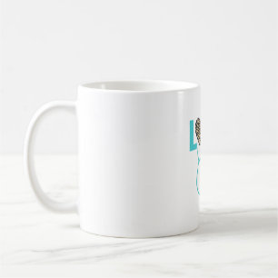 Sjuksköterska Kärlek Leopard Stetoskop Vector Desi Kaffemugg