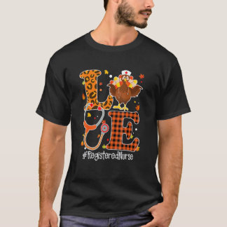 Sjuksköterska Kärlek Rn Liv Stetoskop Turkiet Tack T Shirt