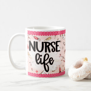 Sjuksköterska Life Medical RN LPN Design Coffee Mu Kaffemugg