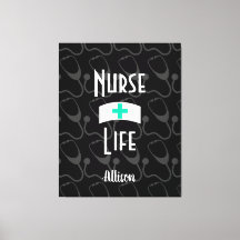 Sjuksköterska Life Stethoscope Medical Mönster per