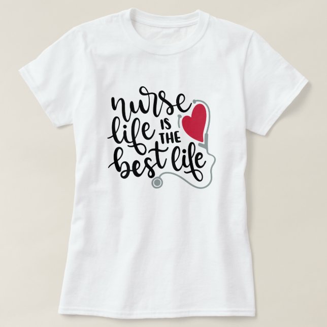 Sjuksköterska Life T-Shirt (Design framsida)