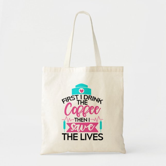 Sjuksköterska Life Tote Bag Tygkasse (Framsidan)