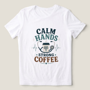Sjuksköterska Liv Kaffekompassion Upprepa Rolig Sj T Shirt